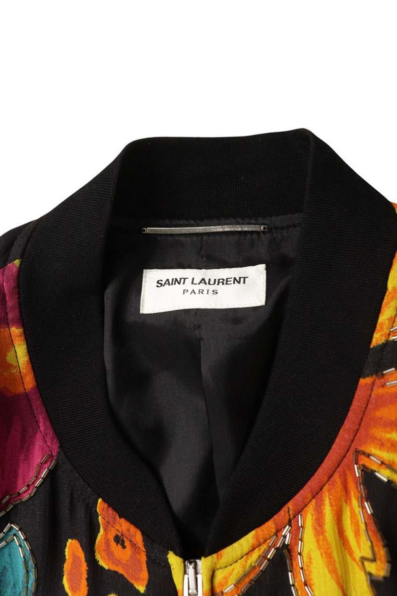 Saint Laurent Paris Teddy Floral Cles Jacket 50 — view 3