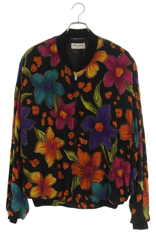 Saint Laurent Paris Teddy Floral Cles Jacket 50