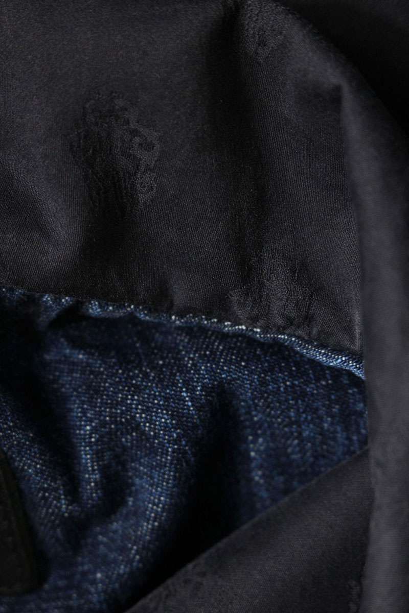Chrome Hearts Ruckus Half Zip Denim Anorak Jacket — view 4