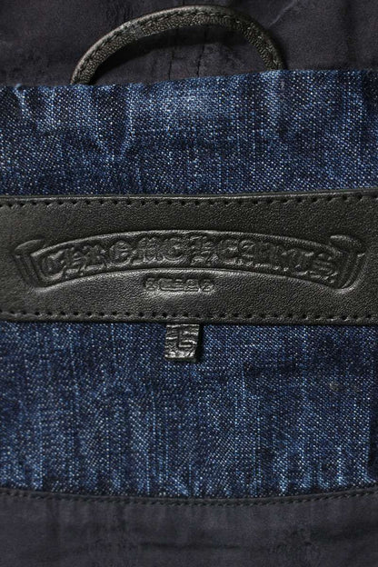 Chrome Hearts Ruckus Half Zip Denim Anorak Jacket — view 5