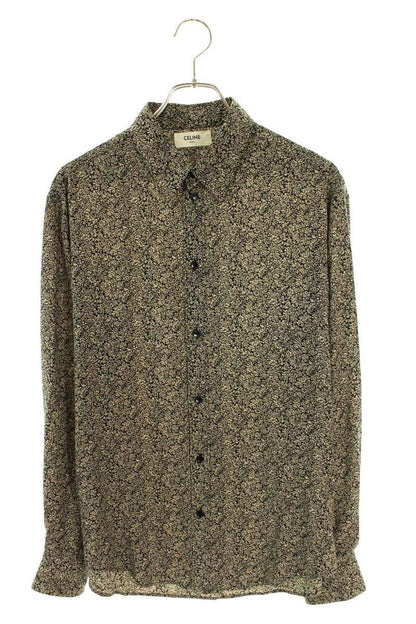 Celine Visco Flower Print Long Sleeve Shirt 40