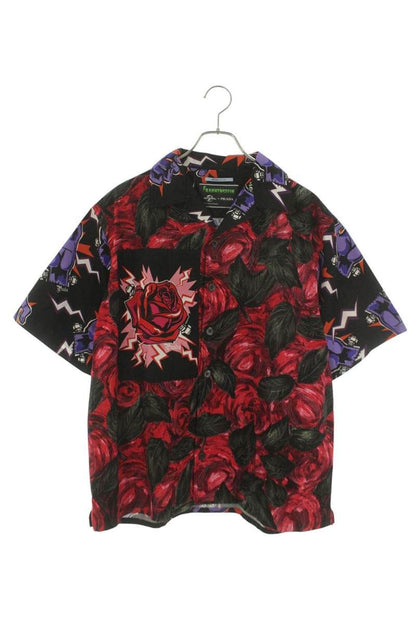 Prada Frankenstein Allover Pattern Short Sleeve Shirt