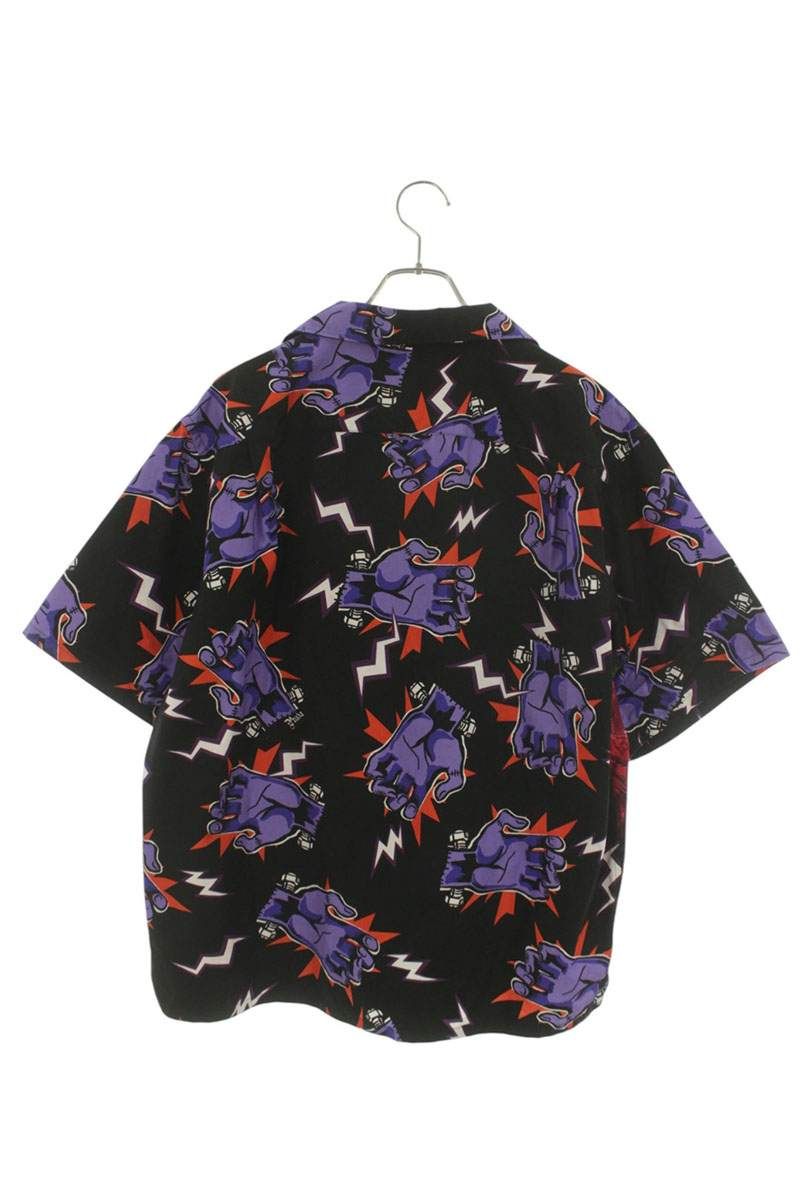 Prada Frankenstein Allover Pattern Short Sleeve Shirt — view 2