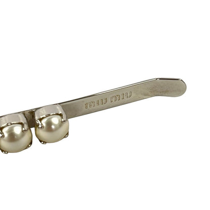 Miu Miu Headband White Silver Clear — view 3