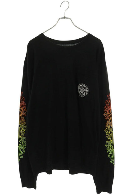 Chrome Hearts CH L S 1 Sleeve Floral Gradient Circle Print Long Top XL