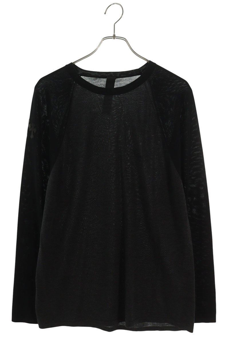 Chrome Hearts Mixed Emotions Long Sleeve Top with Triple Cross Patch
