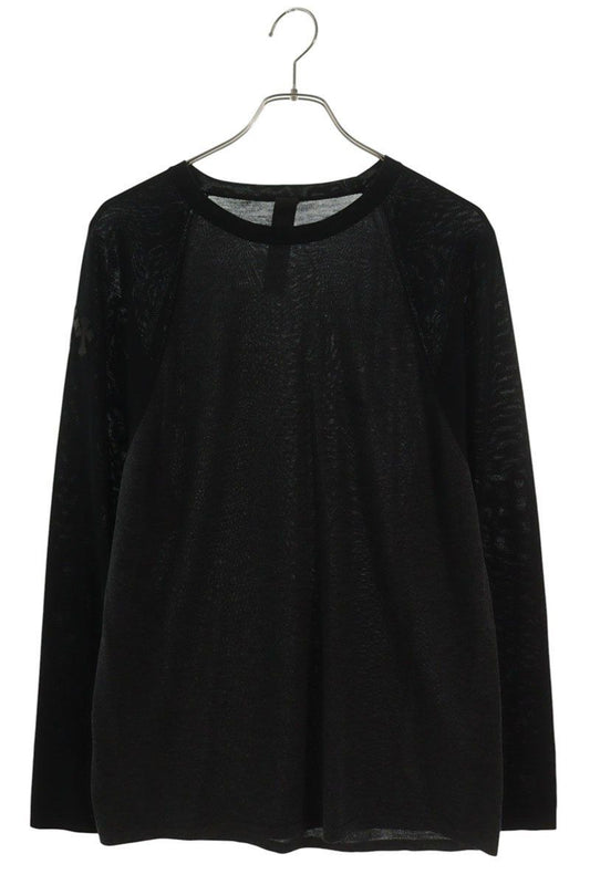 Chrome Hearts Mixed Emotions Long Sleeve Top with Triple Cross Patch