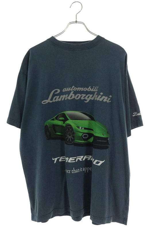 Balenciaga Lamborghini Logo Print T-Shirt