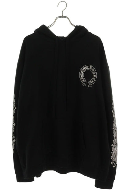 Chrome Hearts Sweatshirt HD Plvr Sleeve Floral Back Horse Shoe Print Pullover
