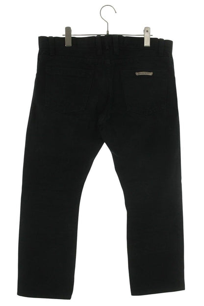 Chrome Hearts Ean Strtlg Fbrc Cross Ball Button Straight Denim Pants — view 2