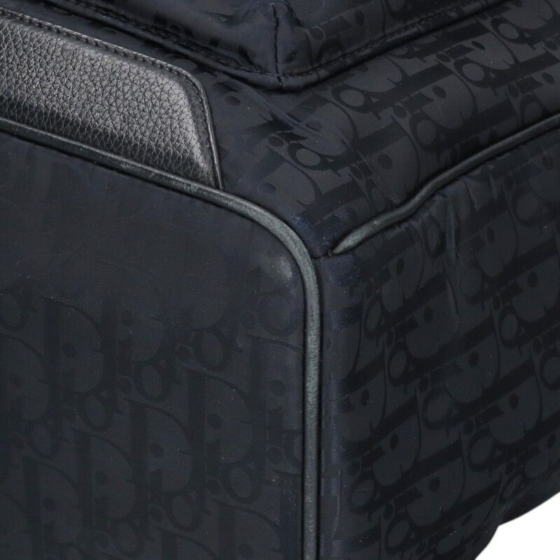 Dior Explorer Leather Cut Replacement Oblique Nylon Backpack — view 5