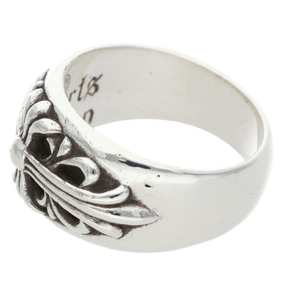 Chrome Hearts Flrl Crs Floral Cross Silver Ring — view 5