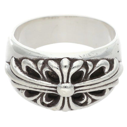 Chrome Hearts Flrl Crs Floral Cross Silver Ring