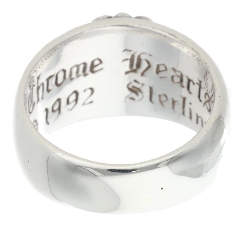 Chrome Hearts Flrl Crs Floral Cross Silver Ring — view 2