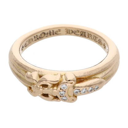 Chrome Hearts 22k Baby Clsc P D 22k Classic Dagger Pave Diamond Gold Ring