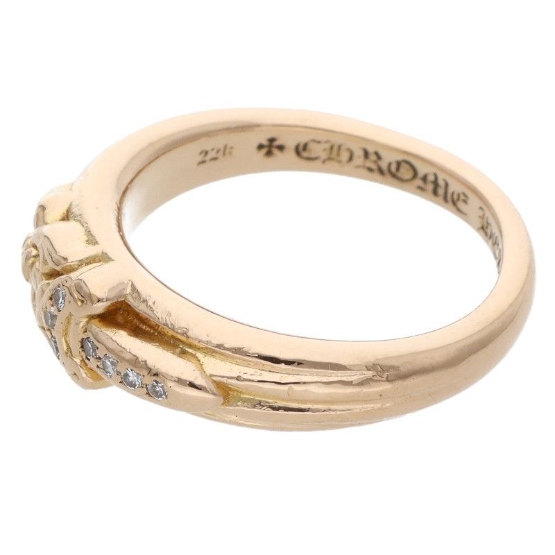 Chrome Hearts 22k Baby Clsc P D 22k Classic Dagger Pave Diamond Gold Ring — view 5