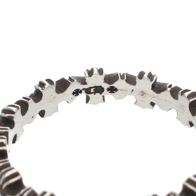 Chrome Hearts Tiny CH Pls Band Ech Plus Silver Ring — view 3