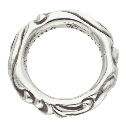 Chrome Hearts Scrl Band Scroll Silver Ring — view 5
