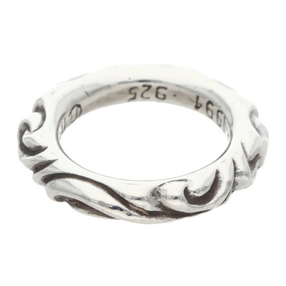 Chrome Hearts Scrl Band Scroll Silver Ring — view 2