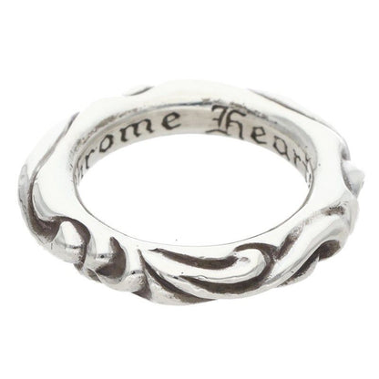 Chrome Hearts Scrl Band Scroll Silver Ring