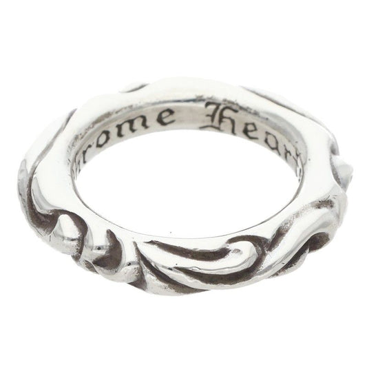 Chrome Hearts Scrl Band Scroll Silver Ring