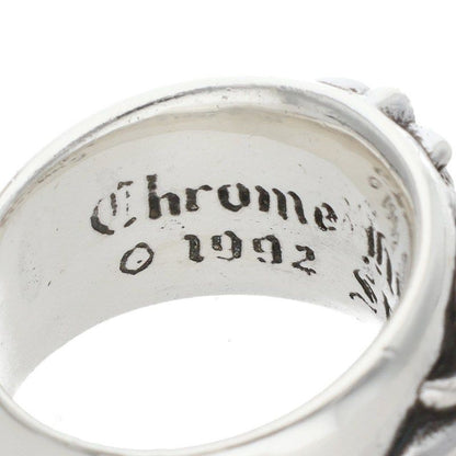 Chrome Hearts Flrl Crs Floral Cross Silver Ring — view 3