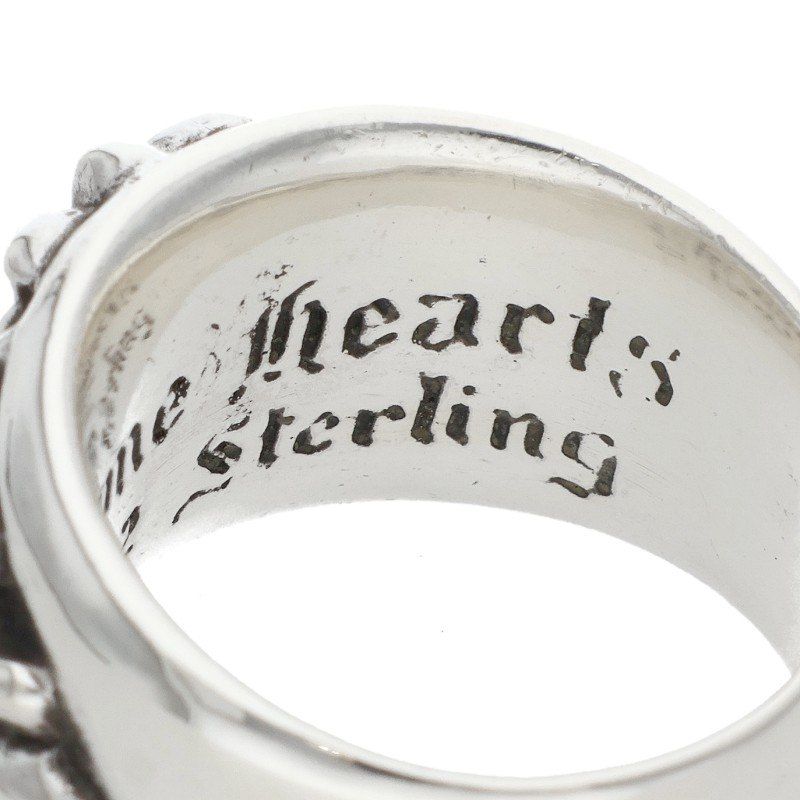 Chrome Hearts Flrl Crs Floral Cross Silver Ring — view 4
