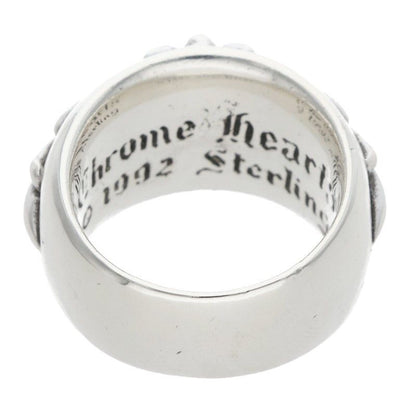 Chrome Hearts Flrl Crs Floral Cross Silver Ring — view 2