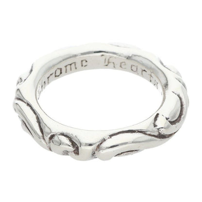 Chrome Hearts Scrl Band Scroll Silver Ring