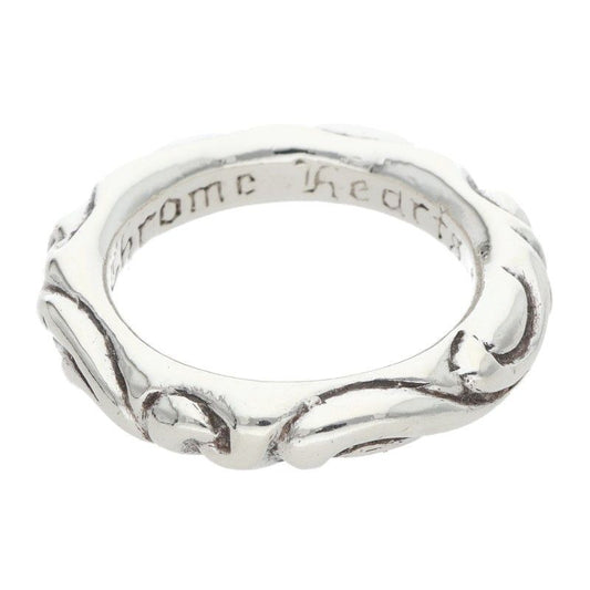 Chrome Hearts Scrl Band Scroll Silver Ring