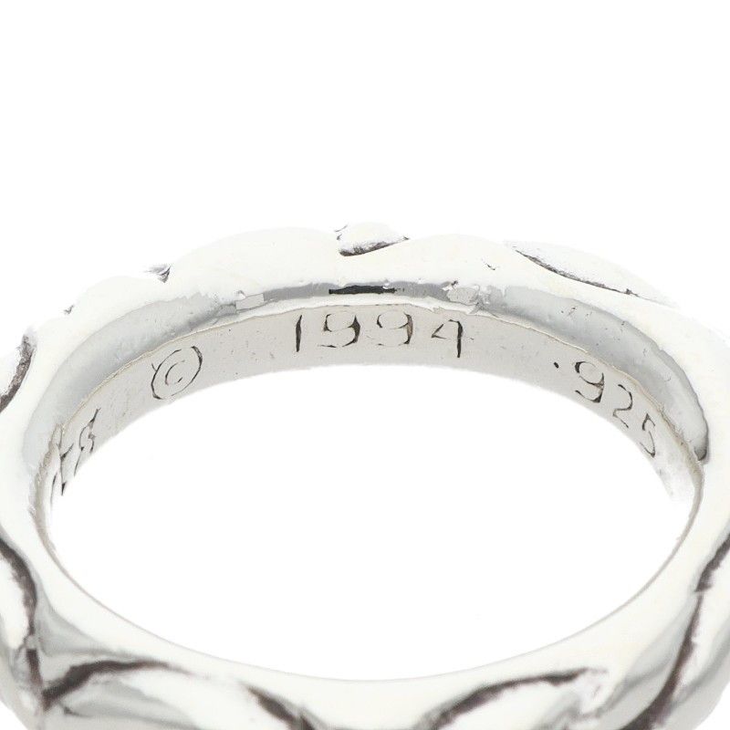 Chrome Hearts Scrl Band Scroll Silver Ring — view 4