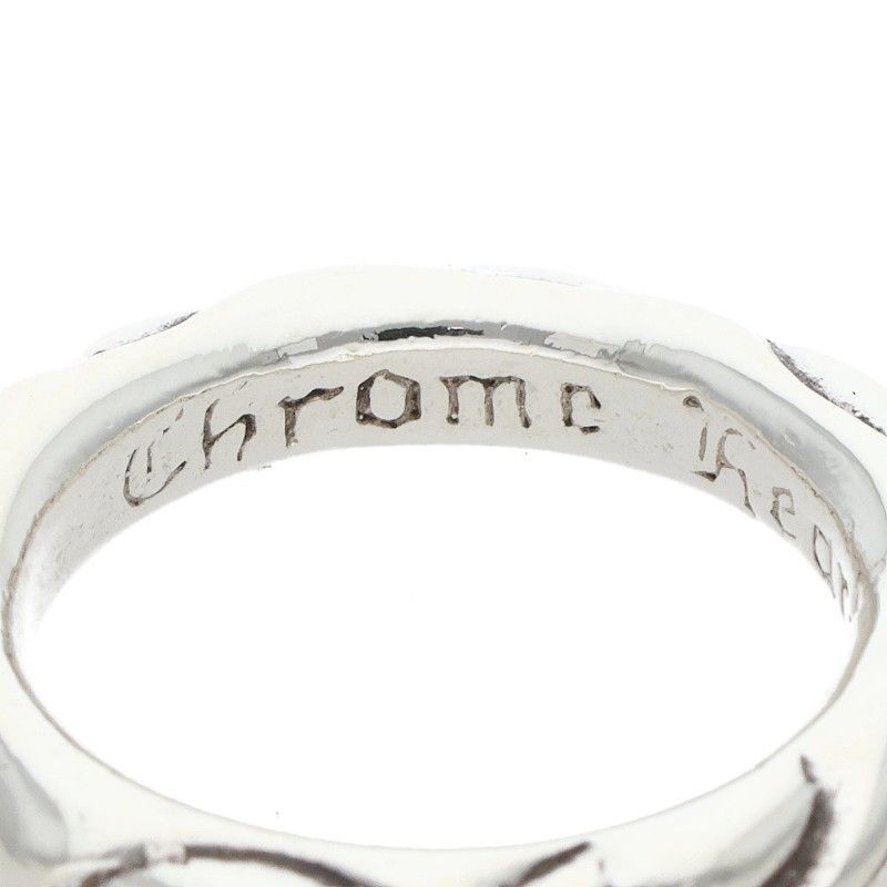 Chrome Hearts Scrl Band Scroll Silver Ring — view 3