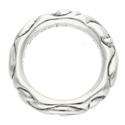 Chrome Hearts Scrl Band Scroll Silver Ring — view 5