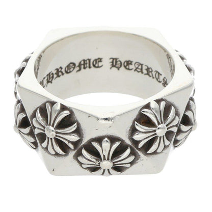 Chrome Hearts Pentagon CH Plus Silver Ring