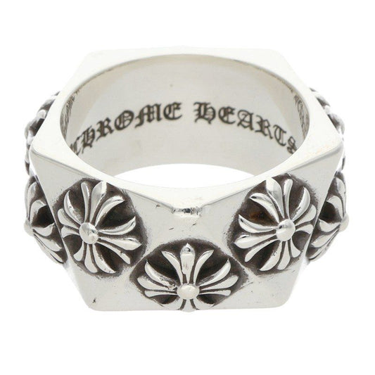 Chrome Hearts Pentagon CH Plus Silver Ring