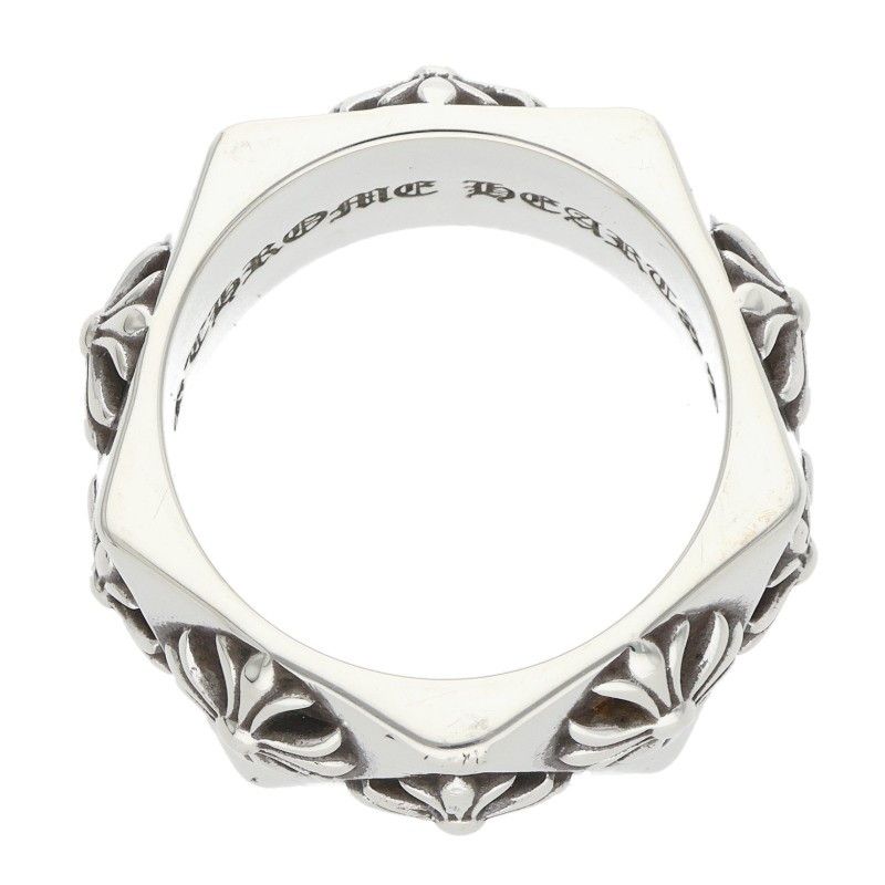 Chrome Hearts Pentagon CH Plus Silver Ring — view 5