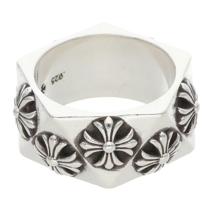 Chrome Hearts Pentagon CH Plus Silver Ring — view 2