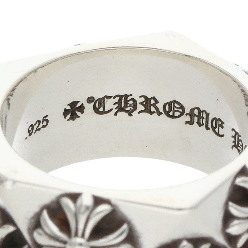 Chrome Hearts Pentagon CH Plus Silver Ring — view 3