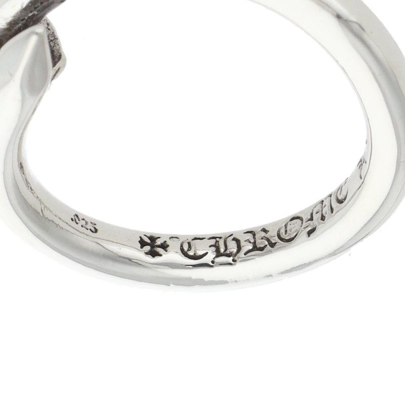 Chrome Hearts Nail Crsball Cross Ball Silver Ring — view 3
