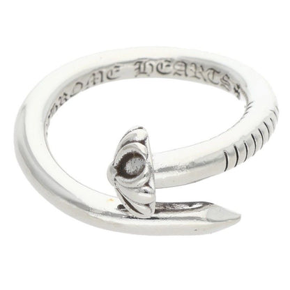 Chrome Hearts Nail Crsball Cross Ball Silver Ring