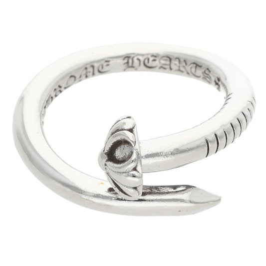 Chrome Hearts Nail Crsball Cross Ball Silver Ring