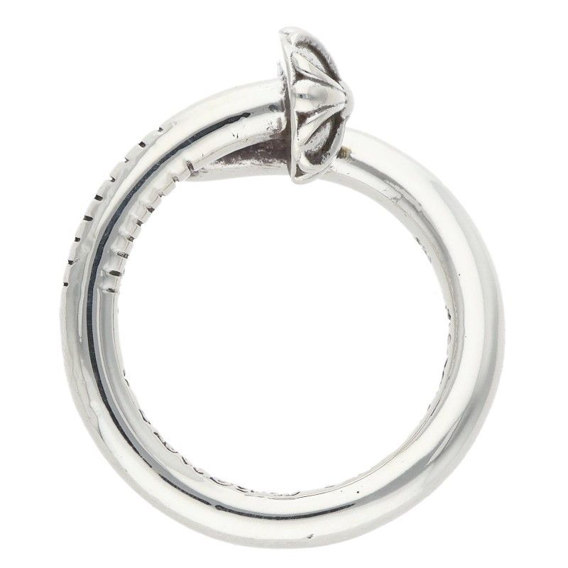 Chrome Hearts Nail Crsball Cross Ball Silver Ring — view 5