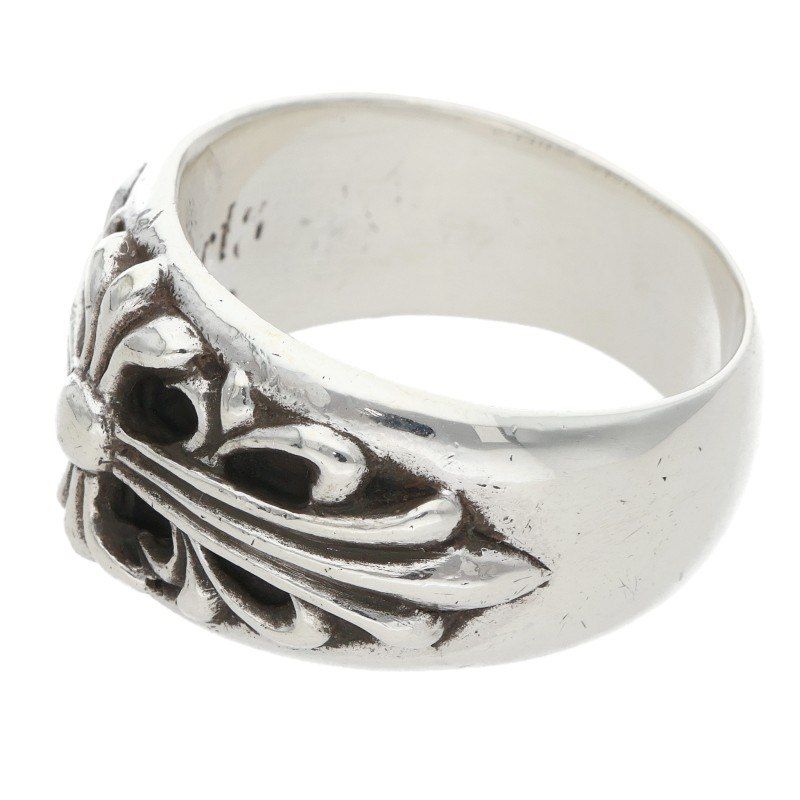 Chrome Hearts Flrl Crs Floral Cross Silver Ring — view 5