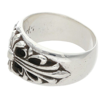 Chrome Hearts Flrl Crs Floral Cross Silver Ring — view 5