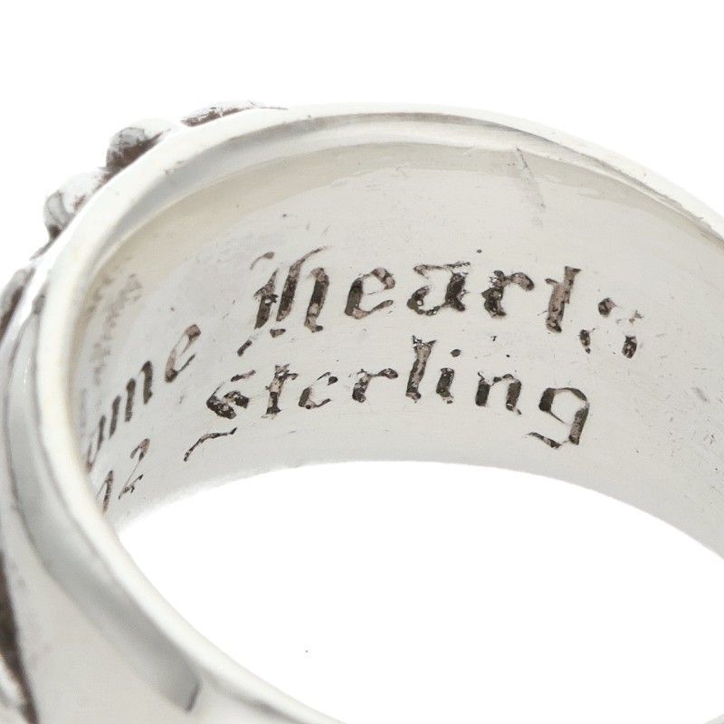 Chrome Hearts Flrl Crs Floral Cross Silver Ring — view 4