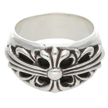 Chrome Hearts Flrl Crs Floral Cross Silver Ring