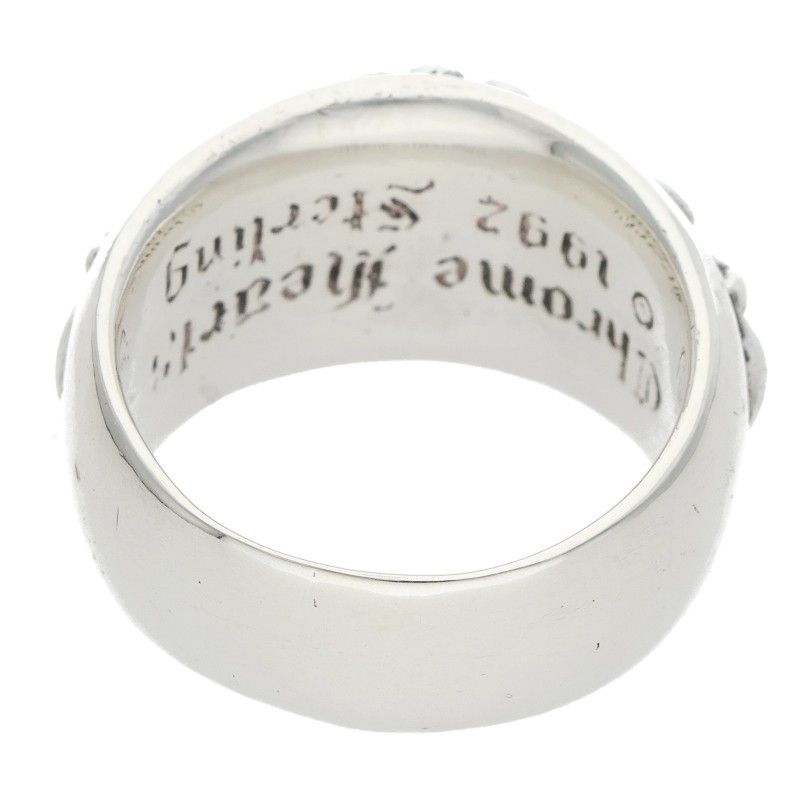 Chrome Hearts Flrl Crs Floral Cross Silver Ring — view 2