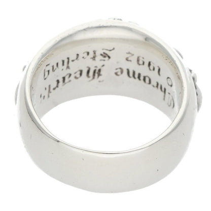 Chrome Hearts Flrl Crs Floral Cross Silver Ring — view 2