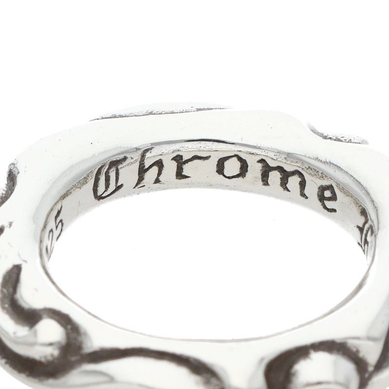 Chrome Hearts Scrl Band Scroll Silver Ring — view 3