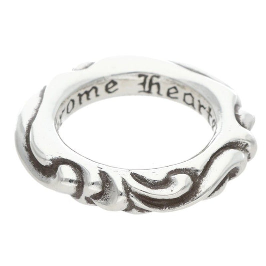 Chrome Hearts Scrl Band Scroll Silver Ring